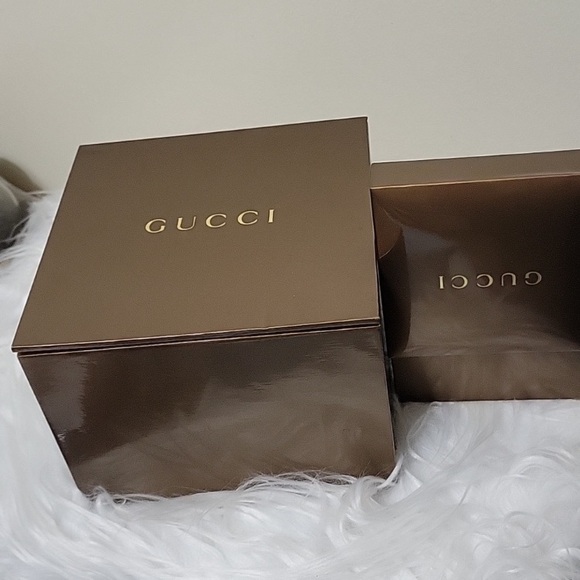 Gucci Brown and Gold Box Bundle EUC - Picture 1 of 1